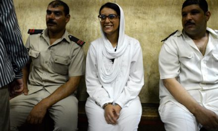 حبس الناشطة السياسية ماهينور المصري وزميلها معتصم مدحت